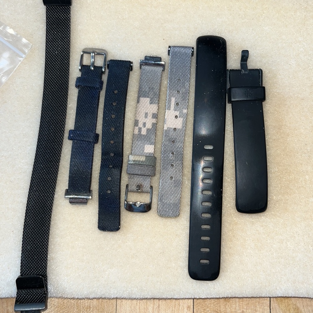 4 Fitbit Inspire2 bands. Four used bands
